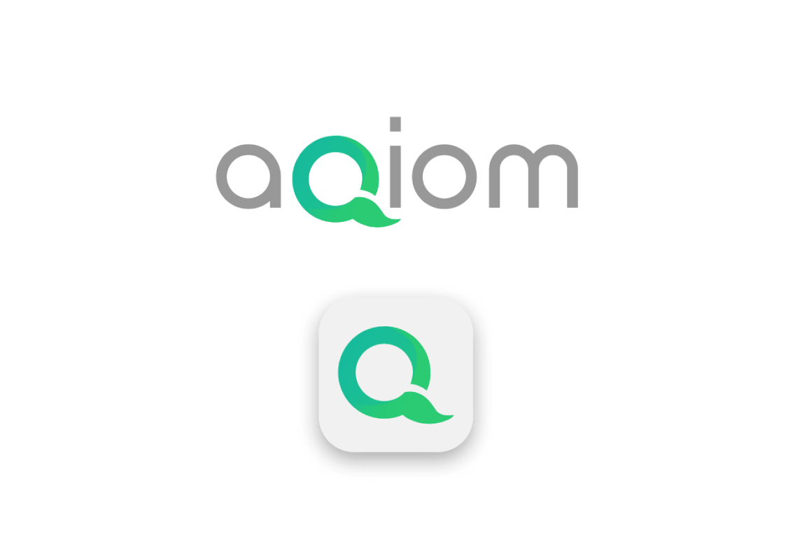 Aqiom logo Aqiom logo proposition par Tatiana Rey